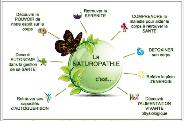 Inforgraphie présentant les raisons de consulter un naturopathe